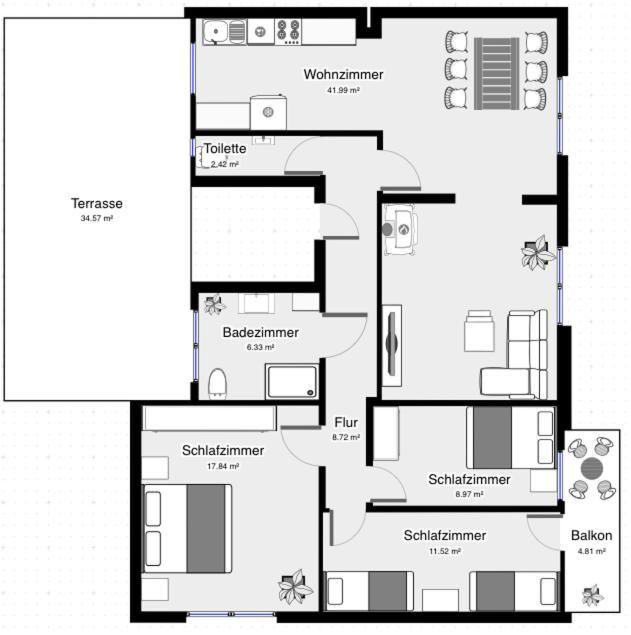 Ferienwohnung Auszeit Zwiefalten Bagian luar foto